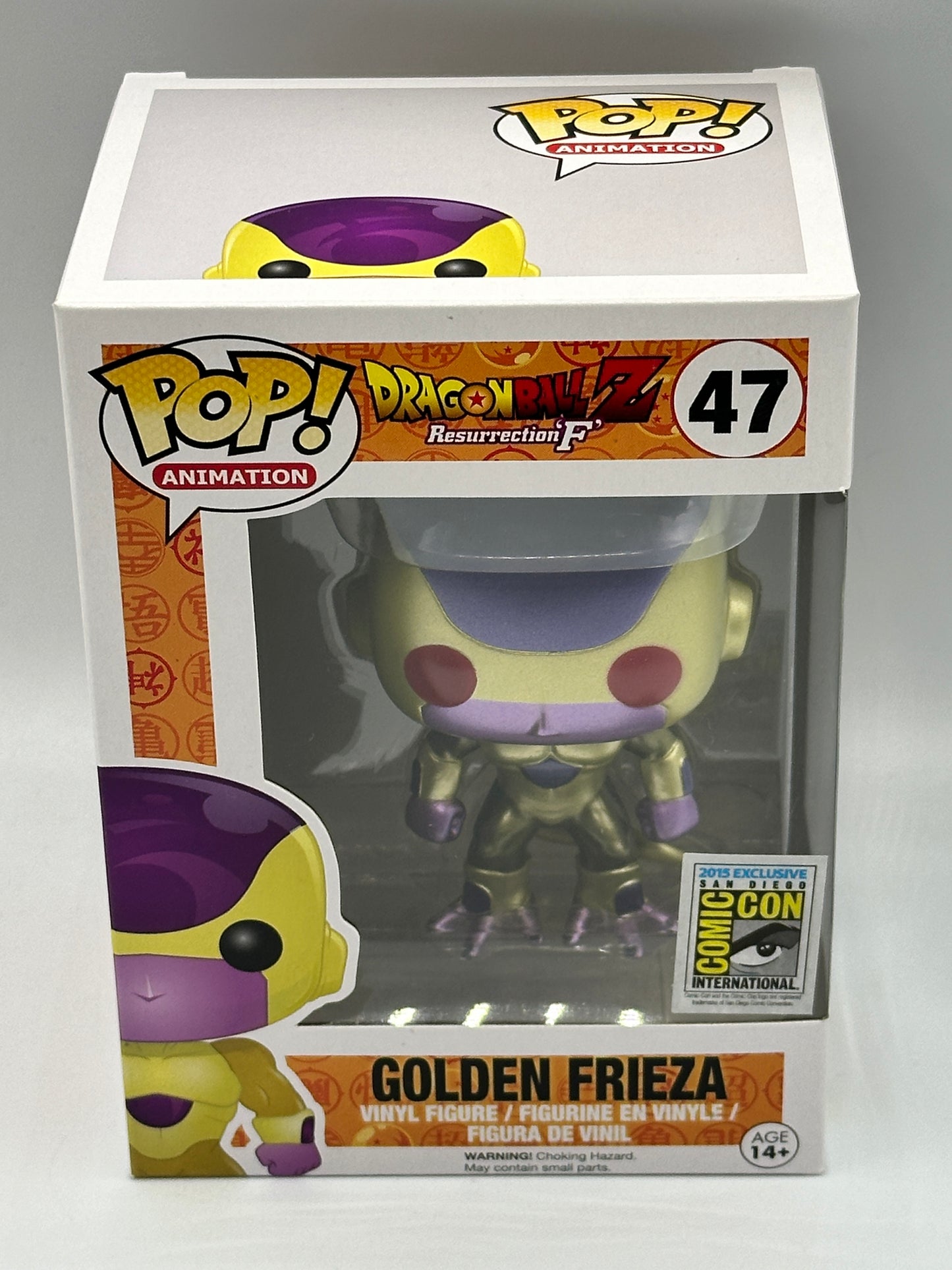 Authentic Funko Pop! Vinyl Dragon Ball Z Frieza (Metallic) Red Eyes SDCC 2015 + PoP Protector