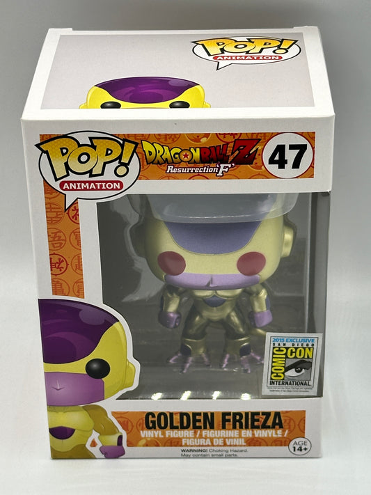 Authentic Funko Pop! Vinyl Dragon Ball Z Frieza (Metallic) Red Eyes SDCC 2015 + PoP Protector