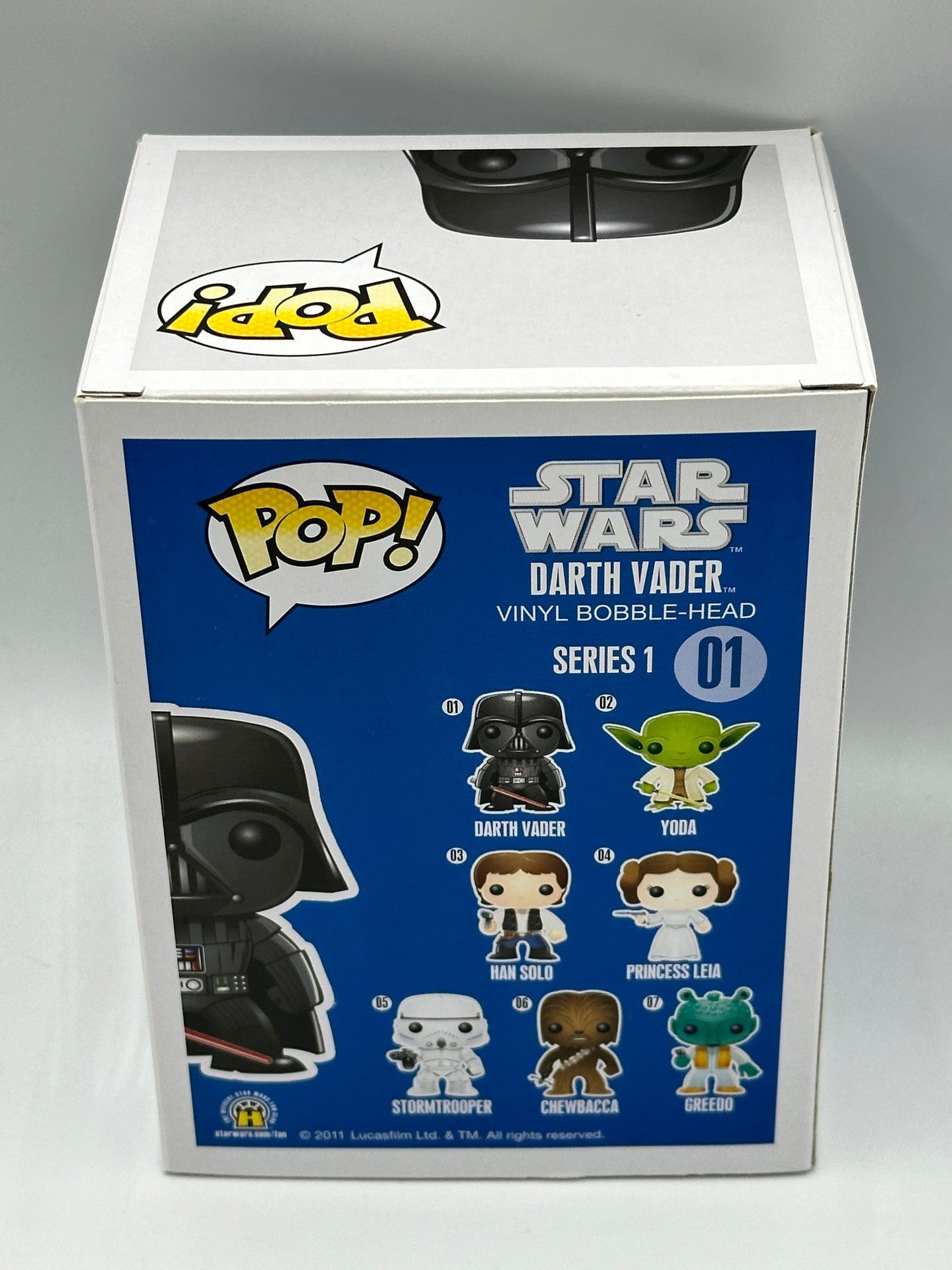 FUNKO POP Darth Vader 01 Star Wars WITH LARGE FONT Vaulted With PROTECTOR