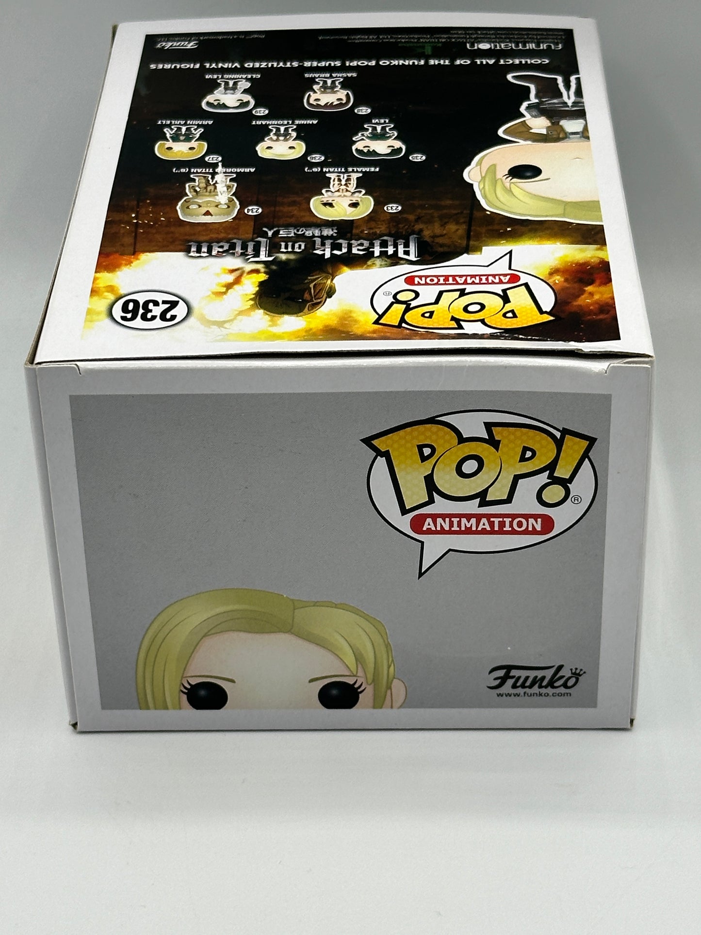 FUNKO POP ANIMATION ATTACK ON TITAN #236 ANNIE LEONHART VAULTED VINYL FIGURE (BOX BLEMISH SEE PICTURES) + POP PROTECTOR