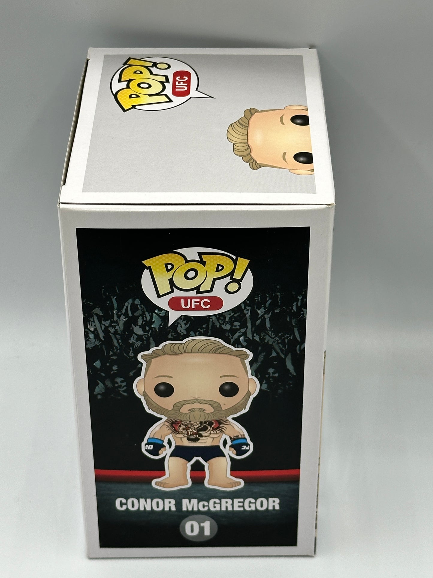 Funko Pop! #01 CONOR McGREGOR - UFC RARE WHITE SHORTS - Exclusive Poplife + PoP Protector