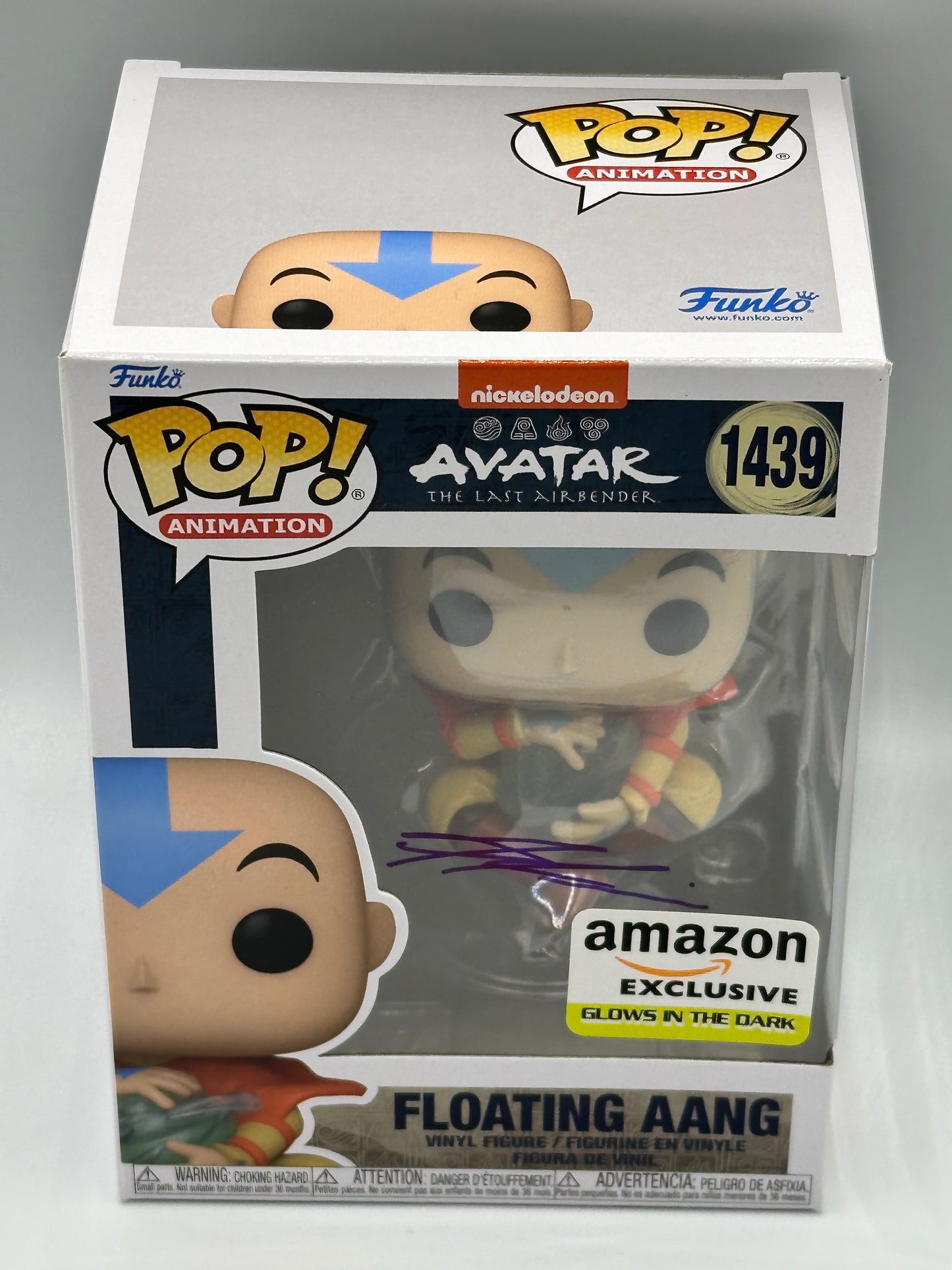 Gordon Cormier Signed Floating Aang Funko 1439 Amazon Exclusive Glow in the Dark Avatar The Last Airbender Netflix