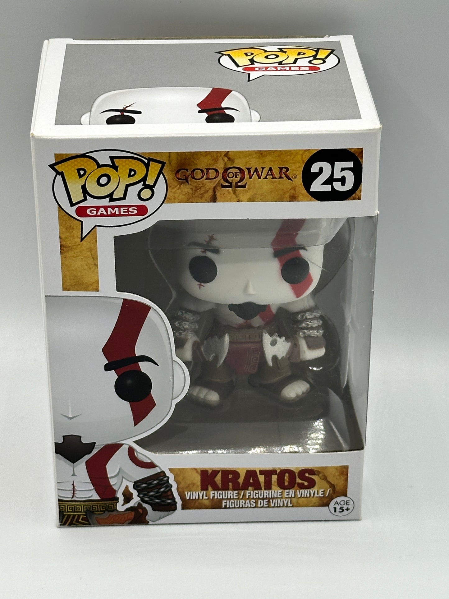 Funko Pop! God of War Kratos 25 VAULTED + Free Protector (slight box ware)