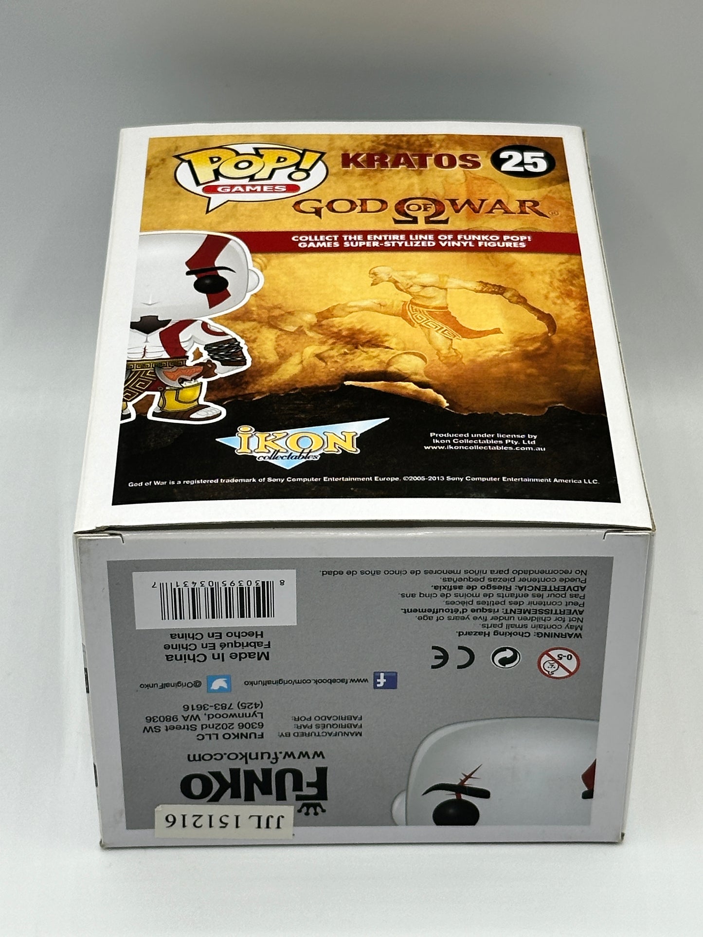 Funko Pop! God of War Kratos 25 VAULTED + Free Protector (slight box ware)