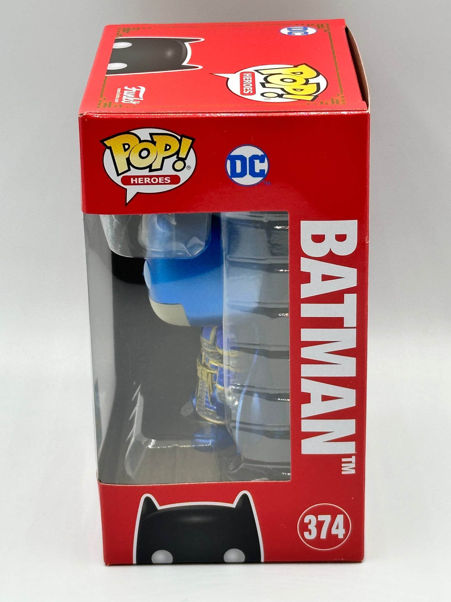 Funko Pop! DC HEROES Metallic Blue Batman #374 Imperial + PROTECTOR