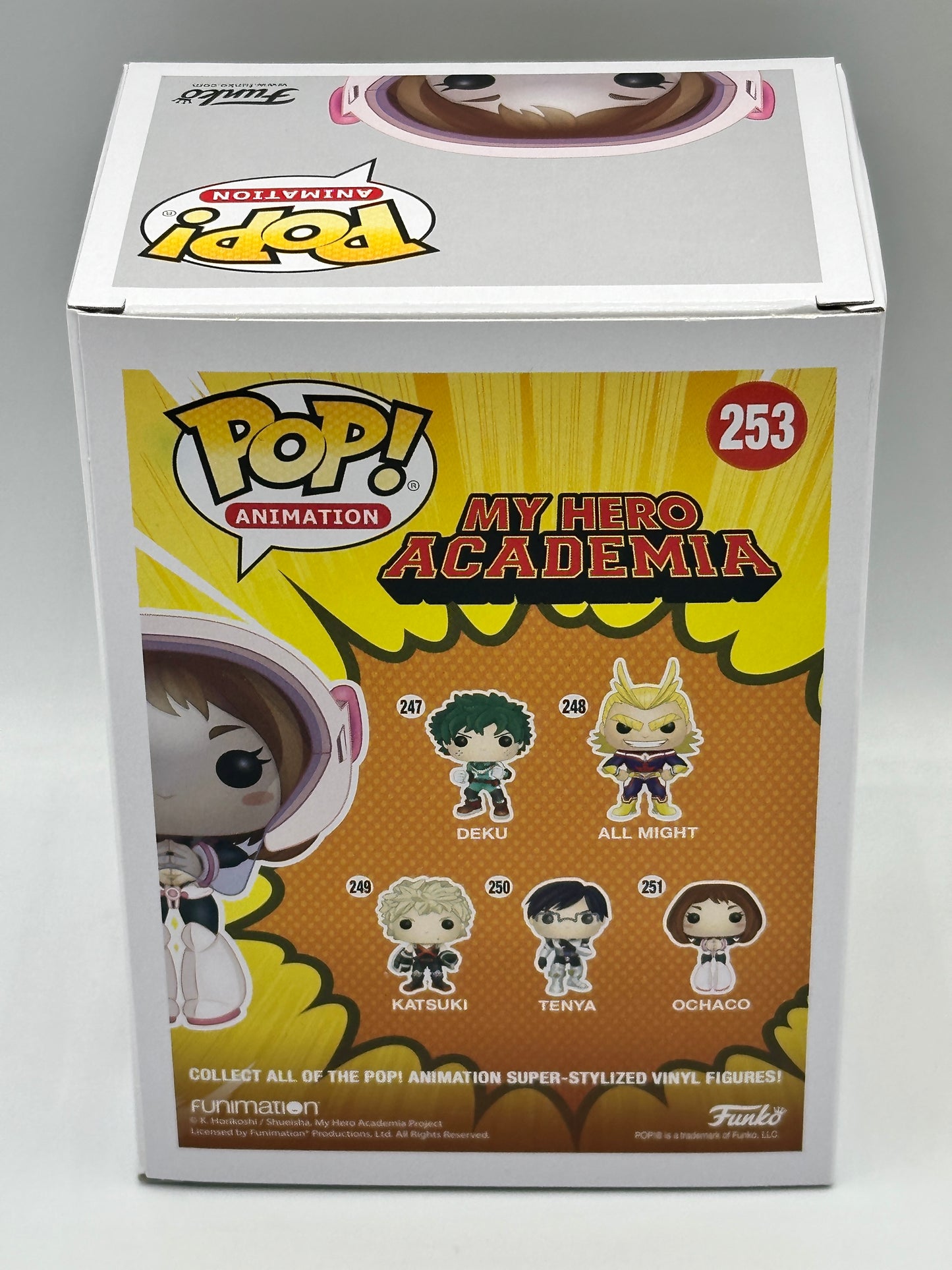 🔥RARE!🔥 FUNKO POP MY HERO ACADEMIA OCHACO (MASKED) #253 SDCC 2017 + POP PROTECTOR