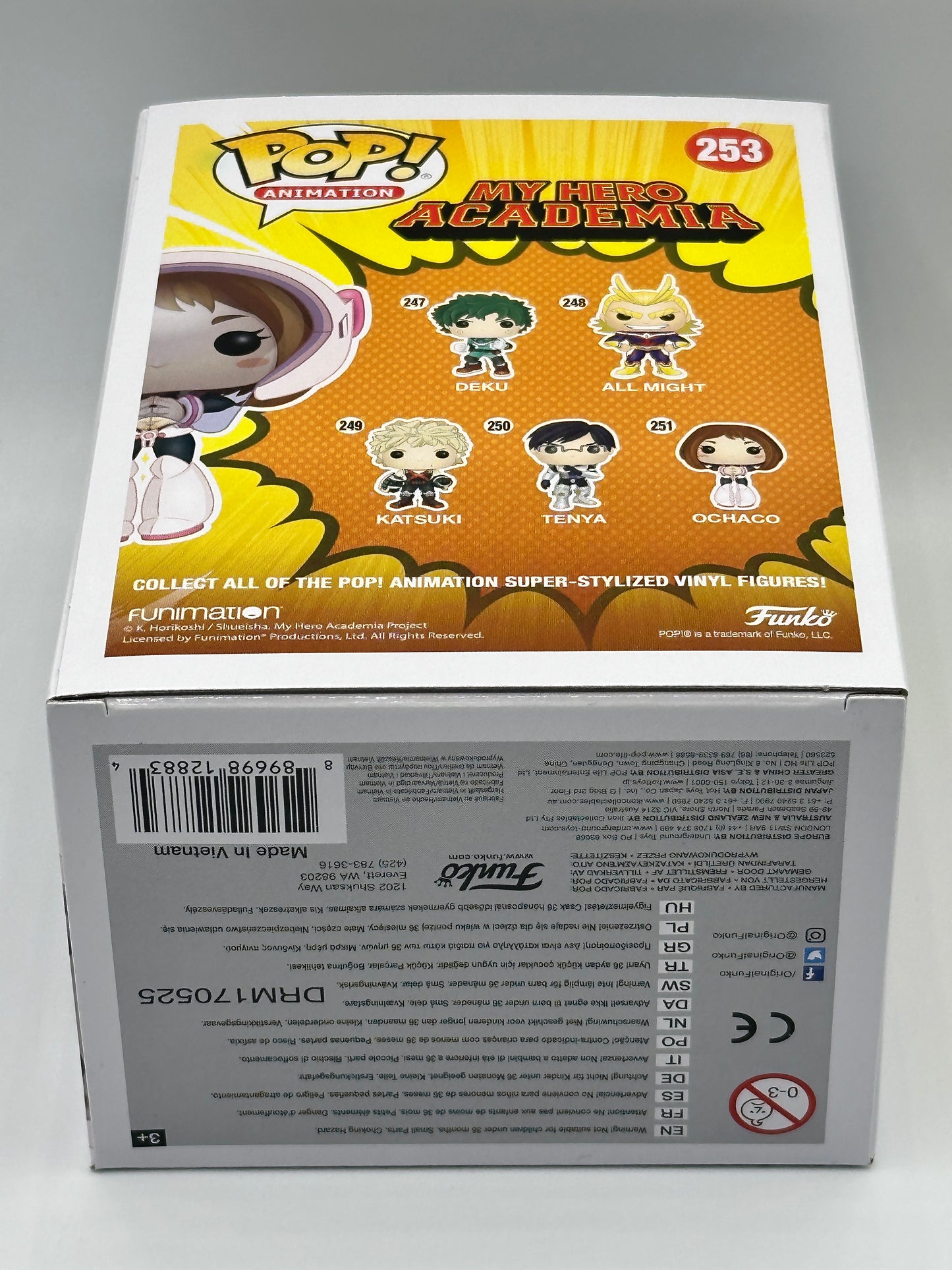 🔥RARE!🔥 FUNKO POP MY HERO ACADEMIA OCHACO (MASKED) #253 SDCC 2017 + POP PROTECTOR