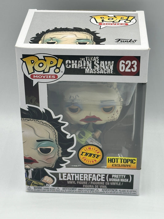FUNKO POP! MOVIES THE TEXAS CHAINSAW MASSACRE: LEATHERFACE #623 (BLOODY CHASE) + POP PROTECTOR