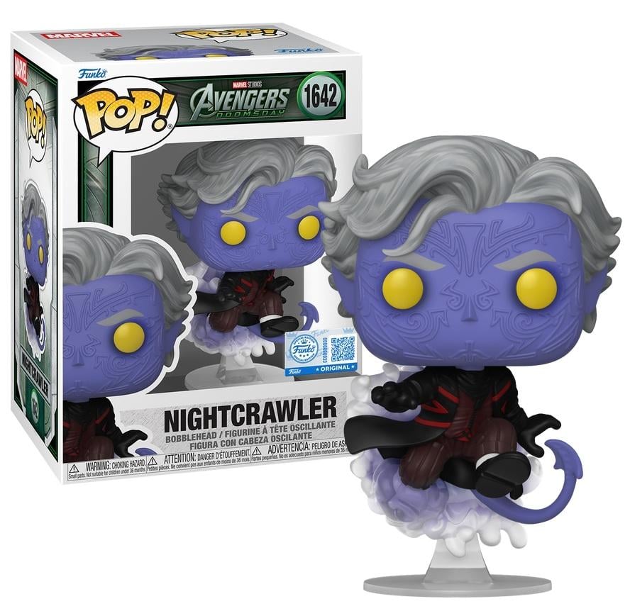 Funko Pop! Marvel Avengers Doomsday - Nightcrawler 1642 Funko Special Edition Figure + Pop Protector