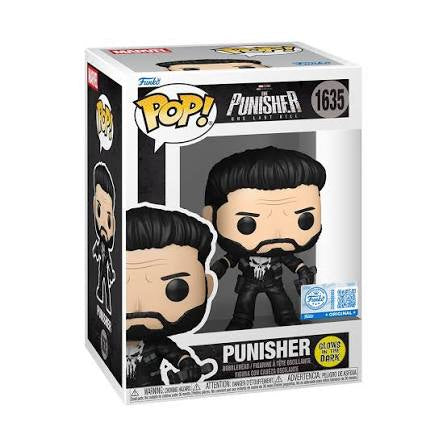 Funko Pop! Marvel - The Punisher One Last Kill - Punisher 1635 Funko Special Edition Glows in the Dark Figure + Pop Protector