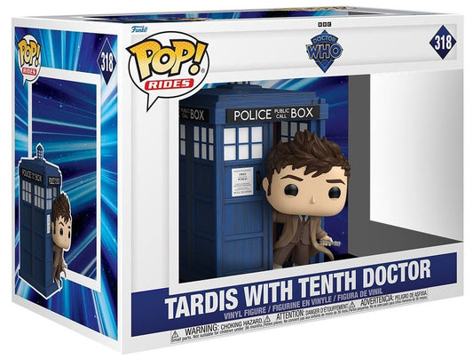 Funko Pop! Doctor Who - Tardis with Tenth Doctor 318 Rides Figure