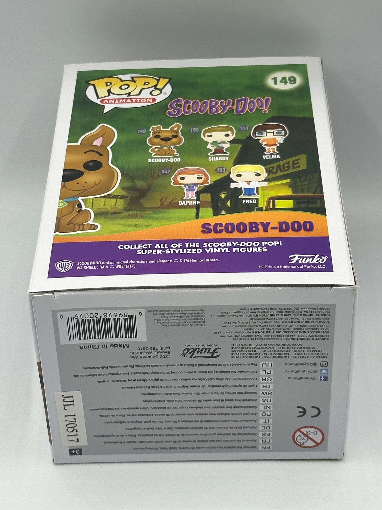 Funko Pop! Scooby Doo #149 Blue Flocked Saturday Morning Cartoons SDCC 2017