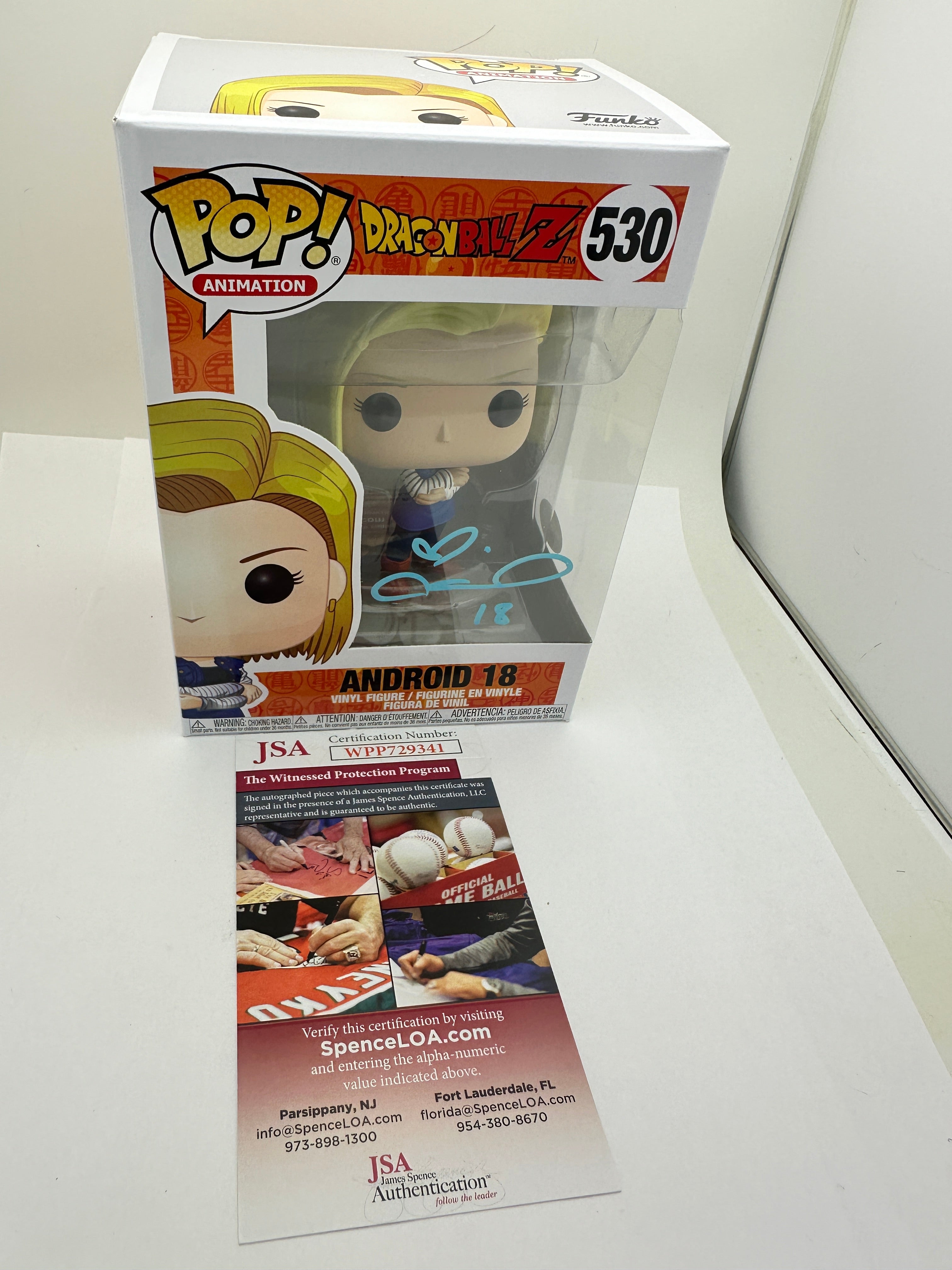 FUNKO POP! Colleen Clinkenbeard Dragonball Z #530 Signed JSA