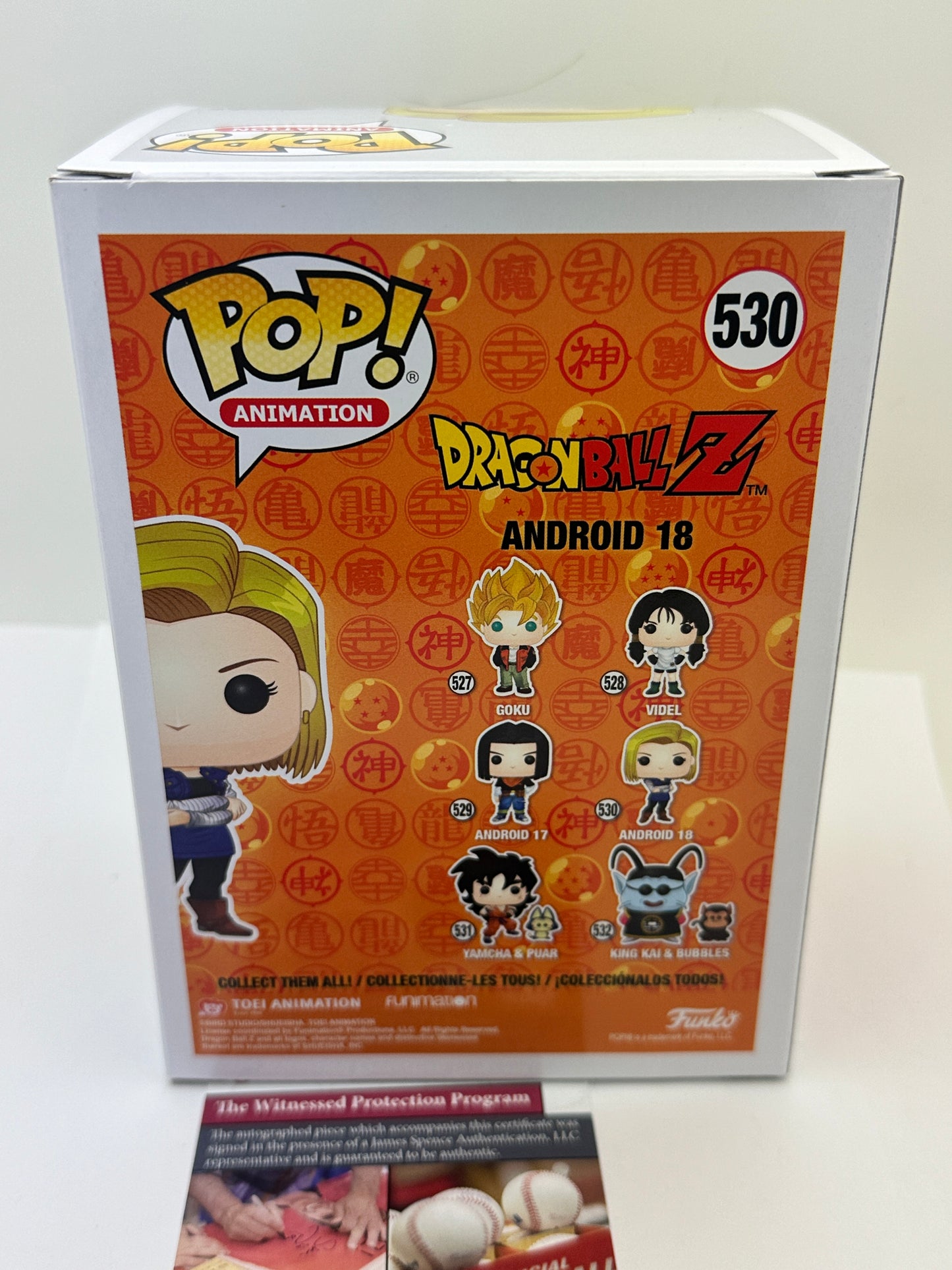 FUNKO POP! Colleen Clinkenbeard Dragonball Z #530 Signed JSA CERTIFICATE