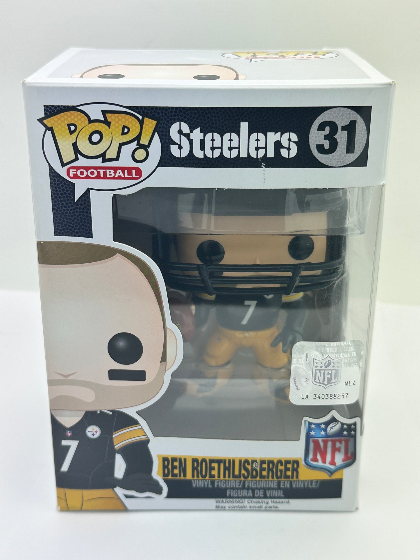 Funko POP NFL #31 Pittsburgh Steelers Ben Roethlisberger + PoP Protector