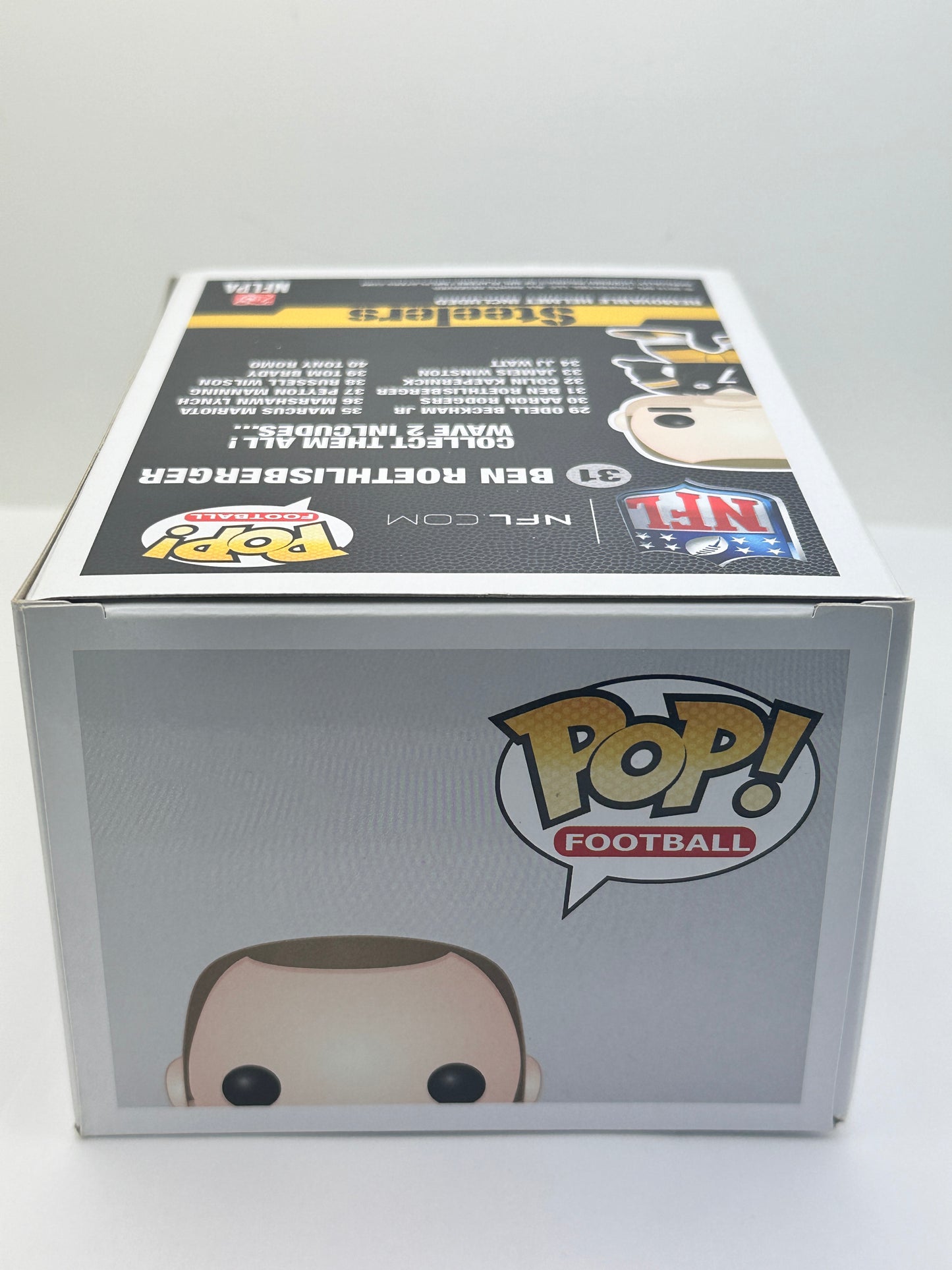 Funko POP NFL #31 Pittsburgh Steelers Ben Roethlisberger + PoP Protector