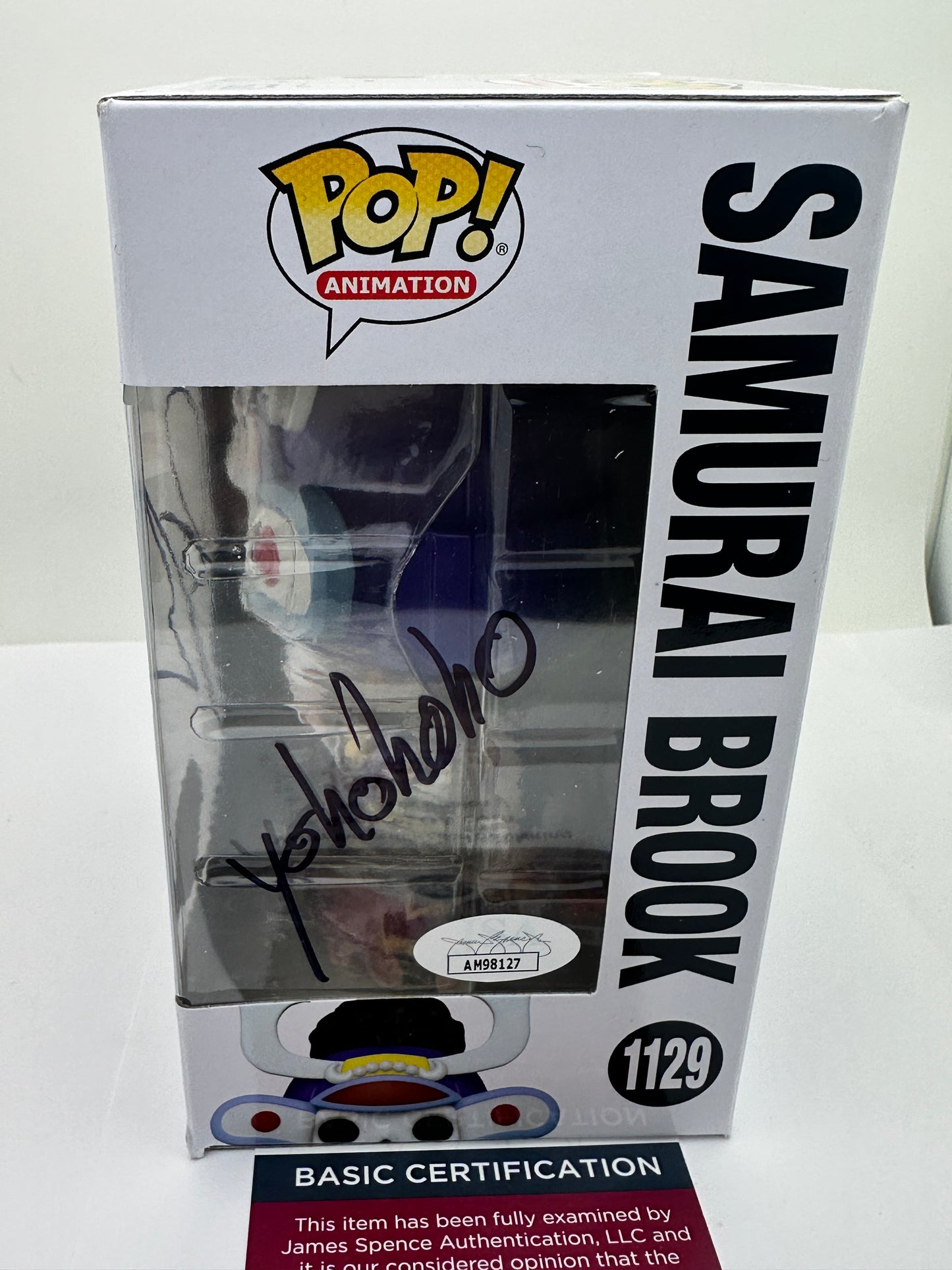 One Piece Anime Samurai Brook #1129 Signed By Ian Sinclair Funko Pop COA - JSA