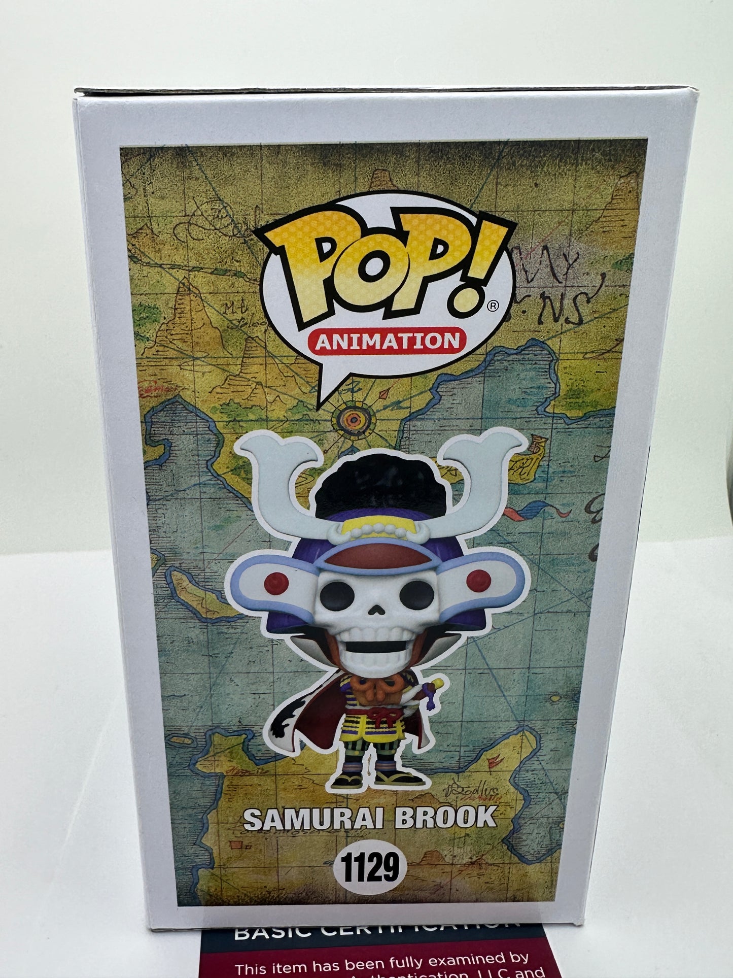 One Piece Anime Samurai Brook #1129 Signed By Ian Sinclair Funko Pop COA - JSA