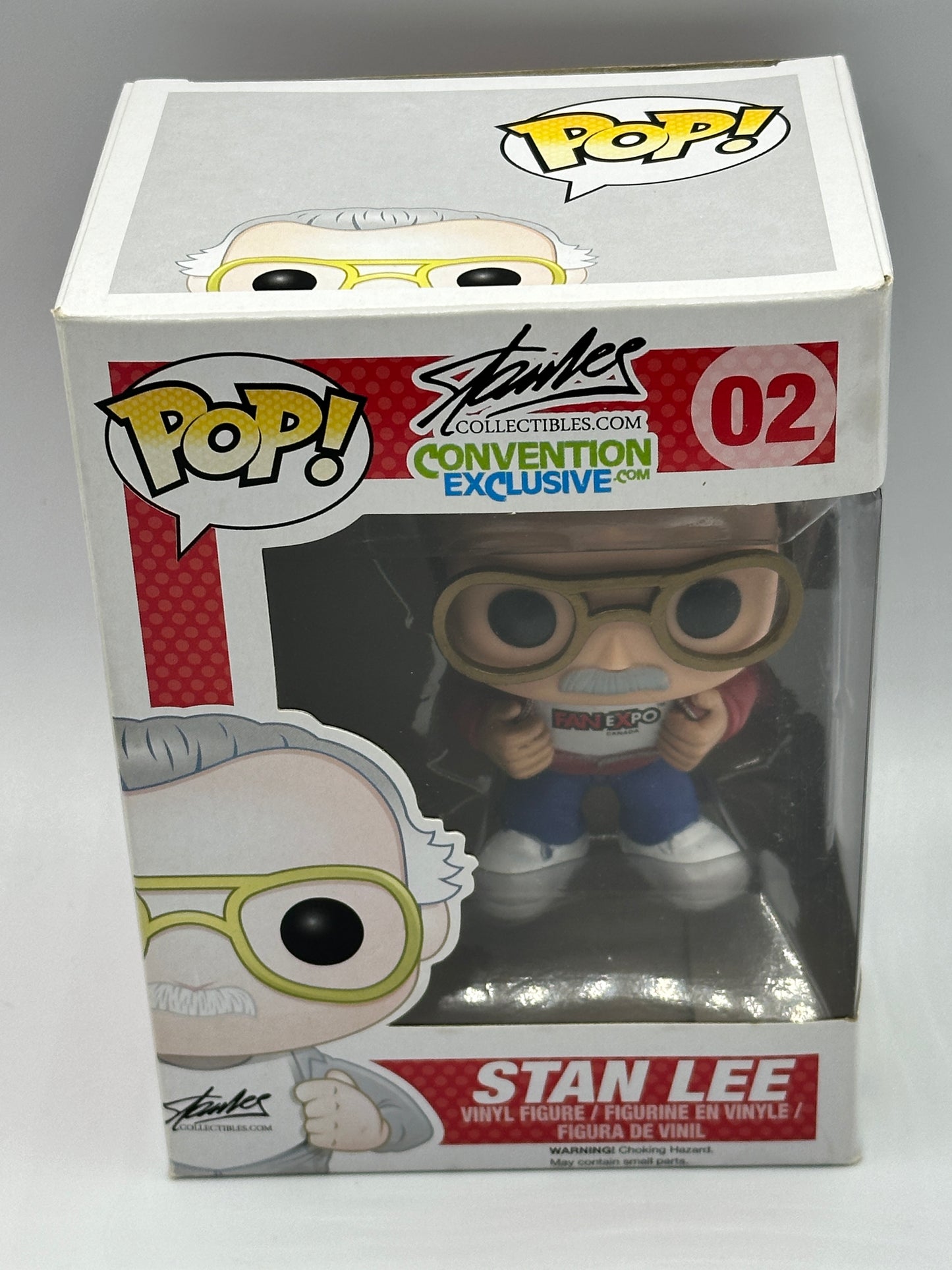 Stan Lee ( Fan Expo Canada ) (White Shoes) 02 Funko PoP! + PoP Protector