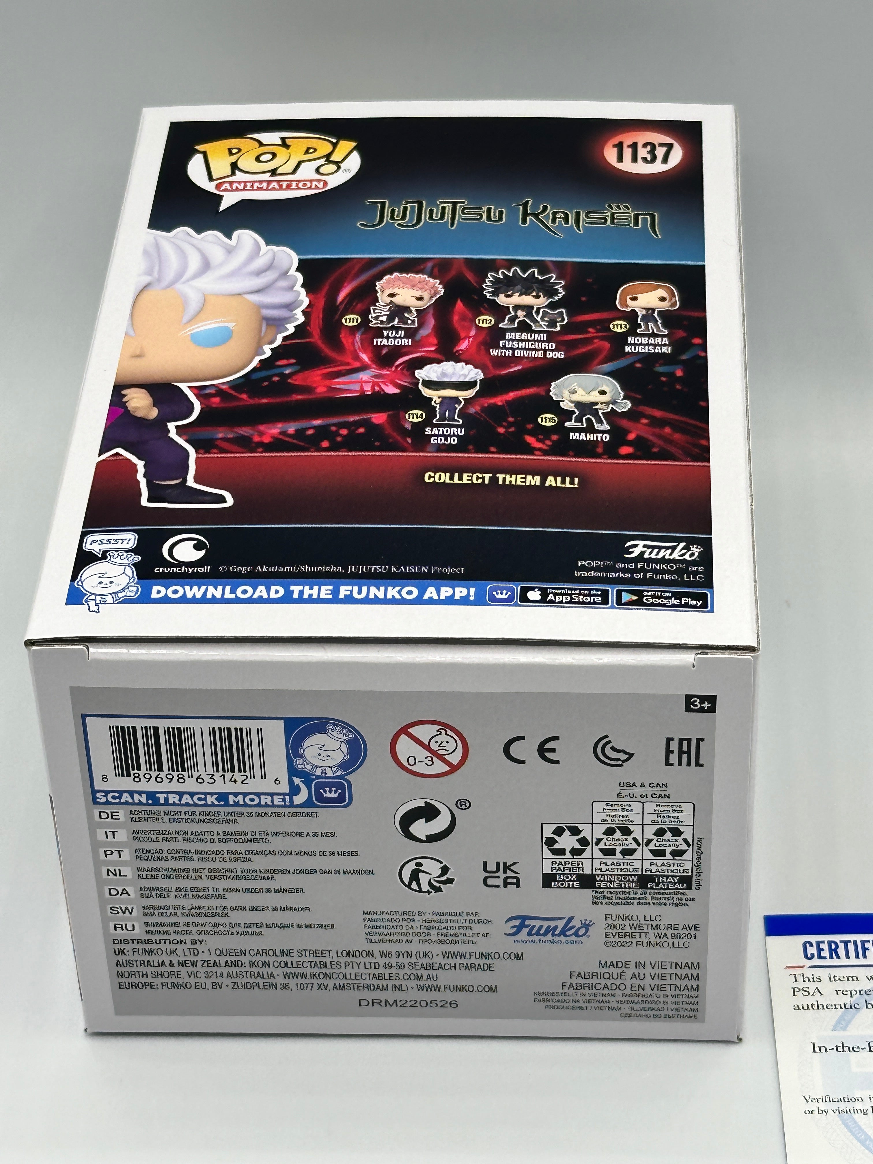 Funko online Pop: Jujutsu Kaisen - Satoru Gojo signed by Kaiji Tang