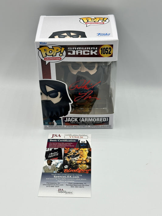 Funko Pop! Samurai Jack Armored #1052 Signed Autographed Phil LaMarr JSA COA + PoP Protector