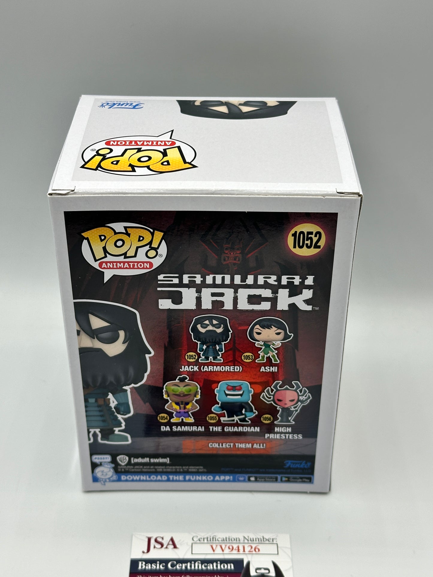 Funko Pop! Samurai Jack Armored #1052 Signed Autographed Phil LaMarr JSA COA + PoP Protector