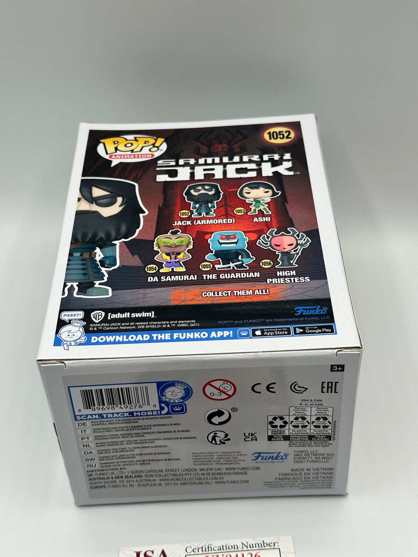 Funko Pop! Samurai Jack Armored #1052 Signed Autographed Phil LaMarr JSA COA + PoP Protector