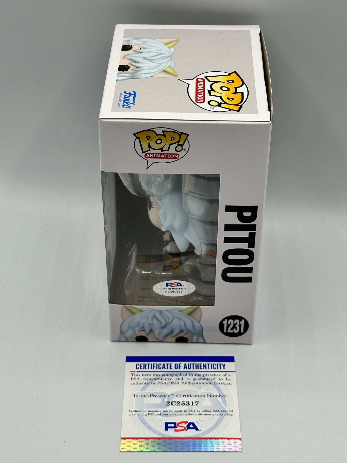 FUNKO POP! ANIMATION #1231 PITOU HUNTER x HUNTER FUNKO EXCLUSIVE SIGNED AUTOGRAPHED SARAH WILLIAMS PSA COA + PoP Protector