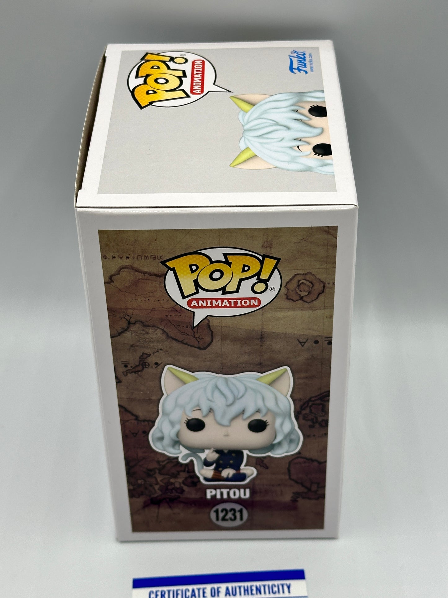 FUNKO POP! ANIMATION #1231 PITOU HUNTER x HUNTER FUNKO EXCLUSIVE SIGNED AUTOGRAPHED SARAH WILLIAMS PSA COA + PoP Protector