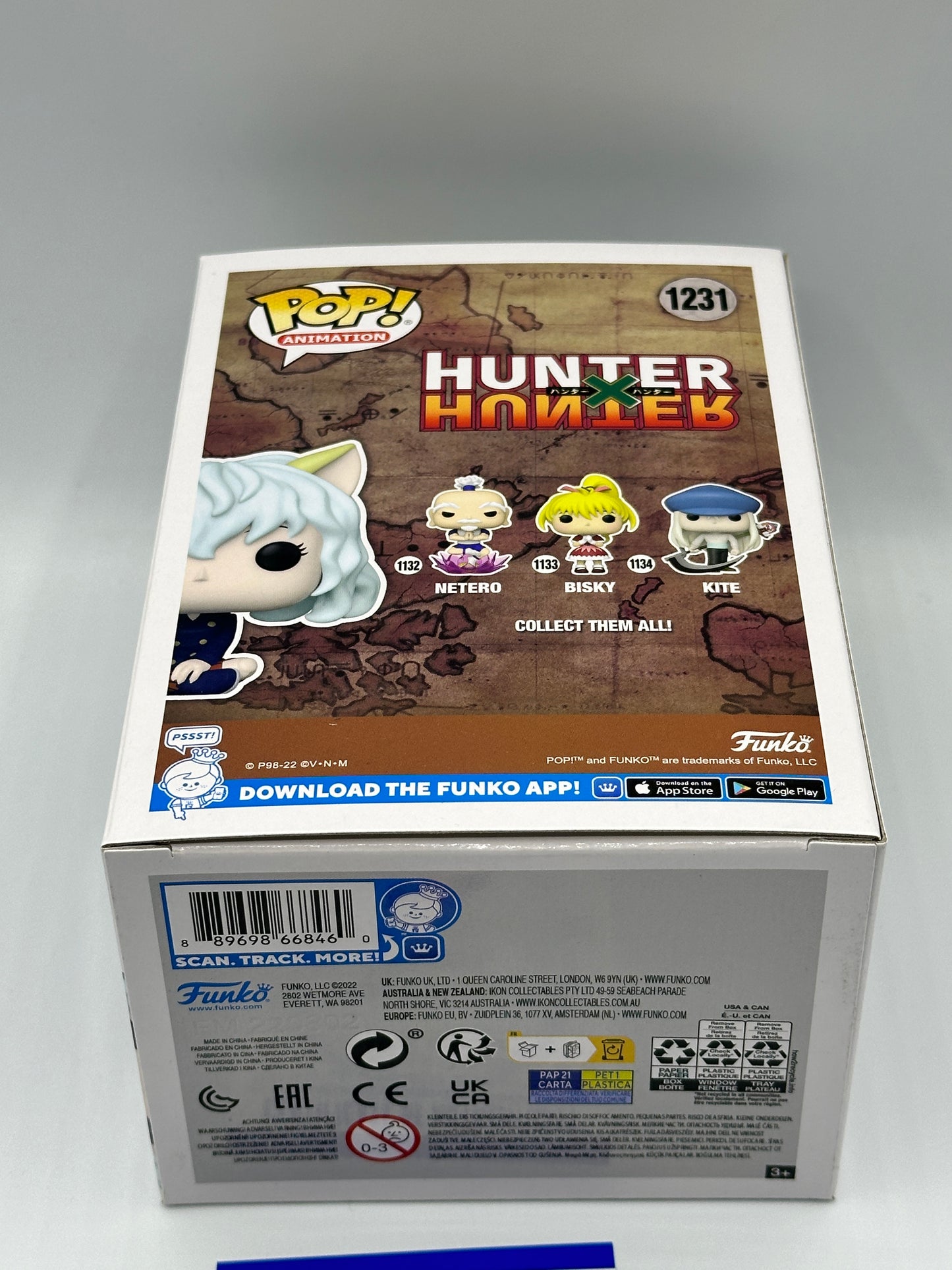 FUNKO POP! ANIMATION #1231 PITOU HUNTER x HUNTER FUNKO EXCLUSIVE SIGNED AUTOGRAPHED SARAH WILLIAMS PSA COA + PoP Protector