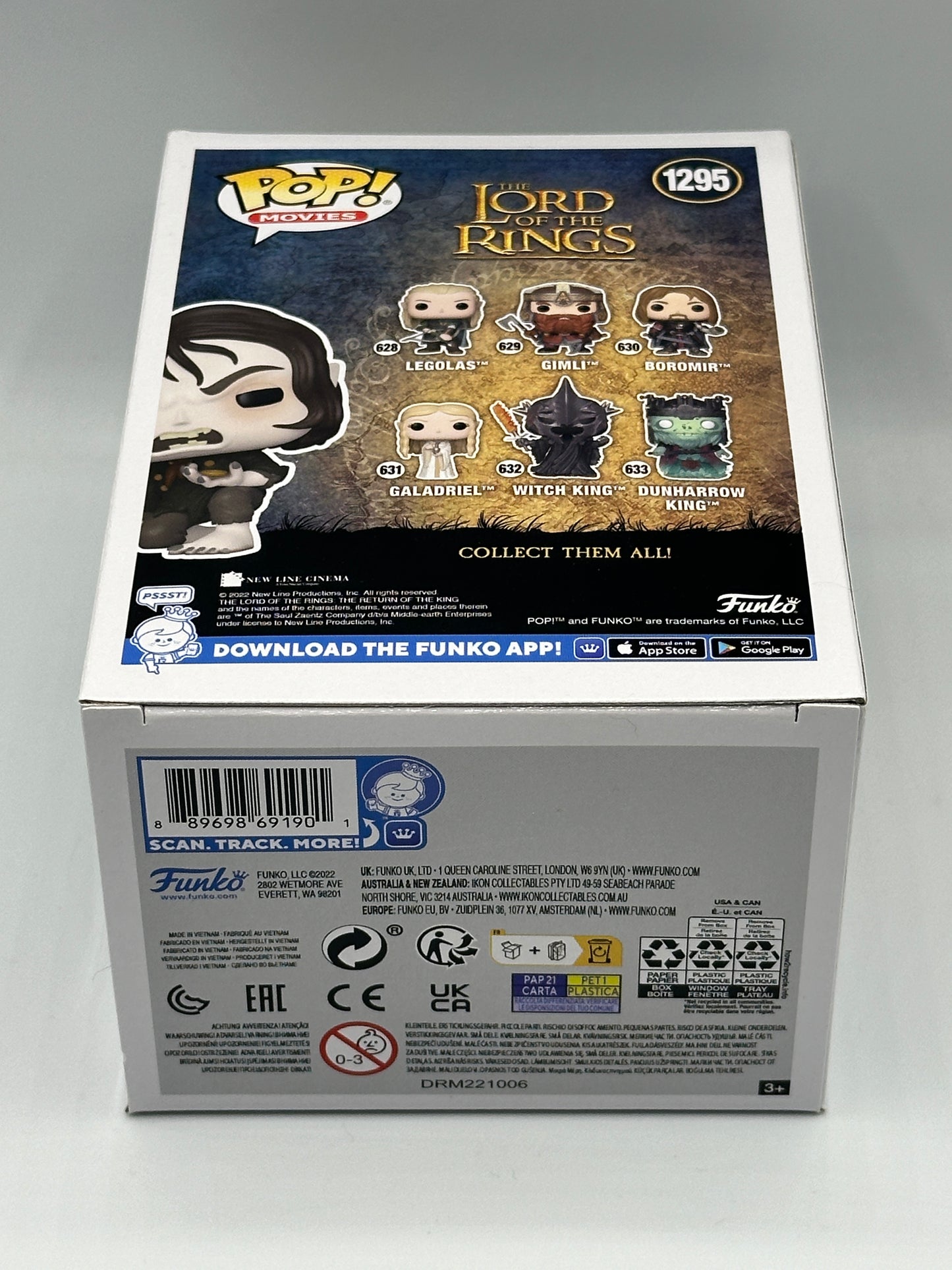 Funko PoP! Movies Lord of the Rings Smeagol 1295 Signed Andy Serkis at Toronto ComicCon March 2023