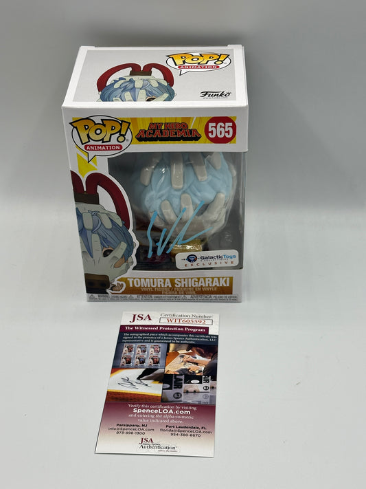 Autograped Signed ERIC VALE Funko Pop! Tomura Shigaraki 565 Galactic Toys Exclusive + PoP Protector