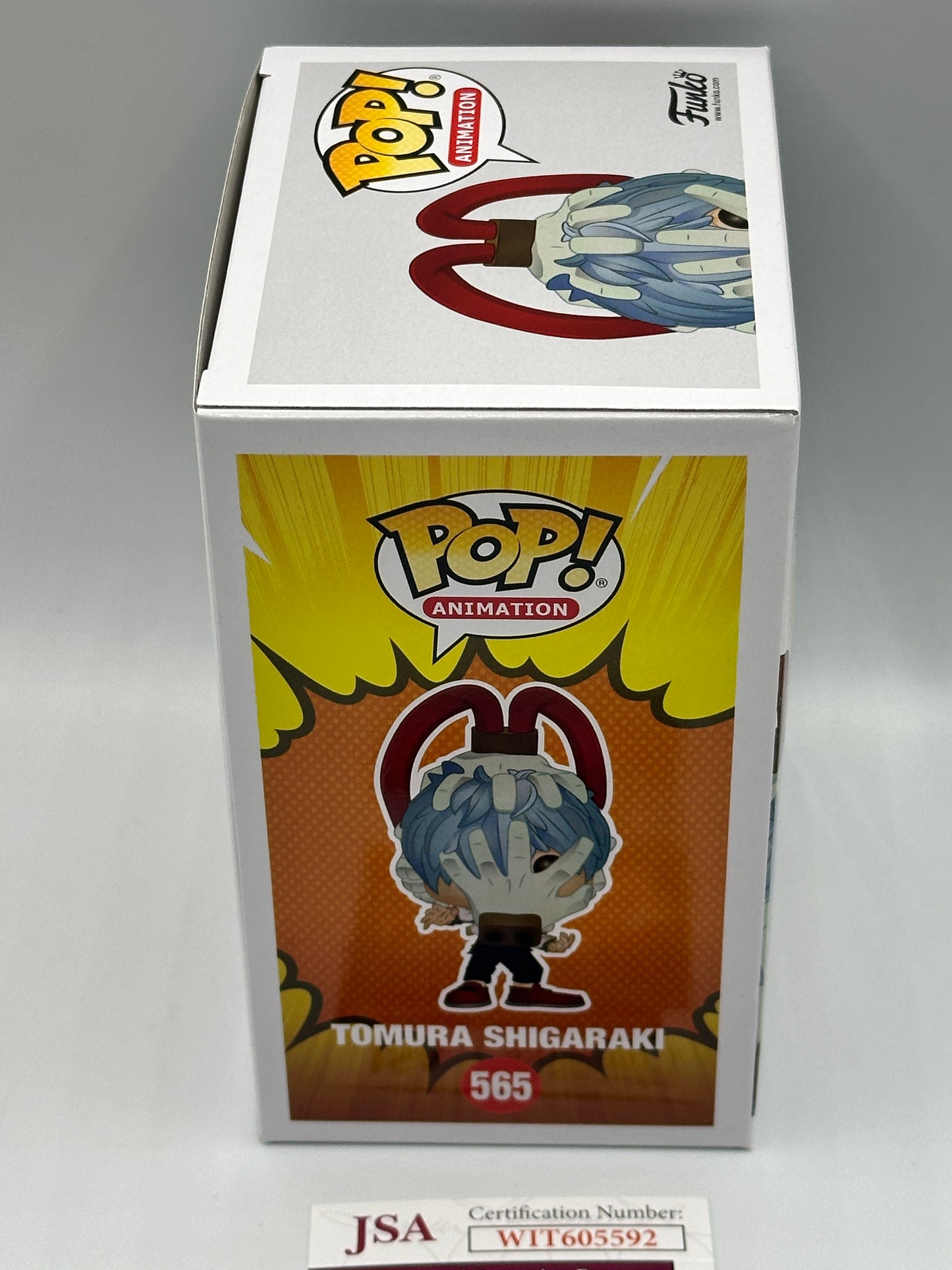 Autograped Signed ERIC VALE Funko Pop! Tomura Shigaraki 565 Galactic Toys Exclusive + PoP Protector