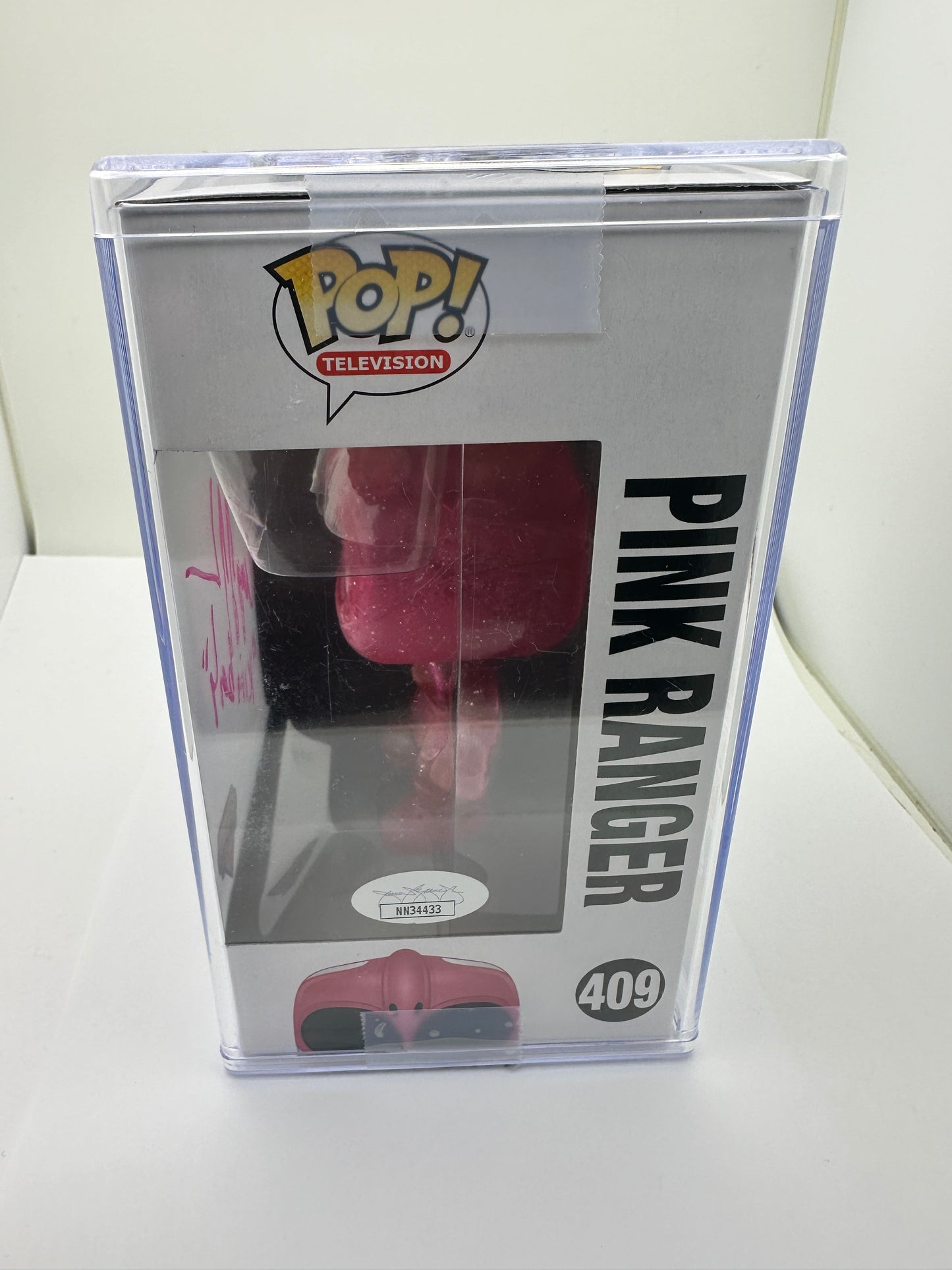 Funko Pop! Mighty Morphin Power Ranger Pink Ranger #407 Signed By Amy Jo Johnson JSA + HARD CASE