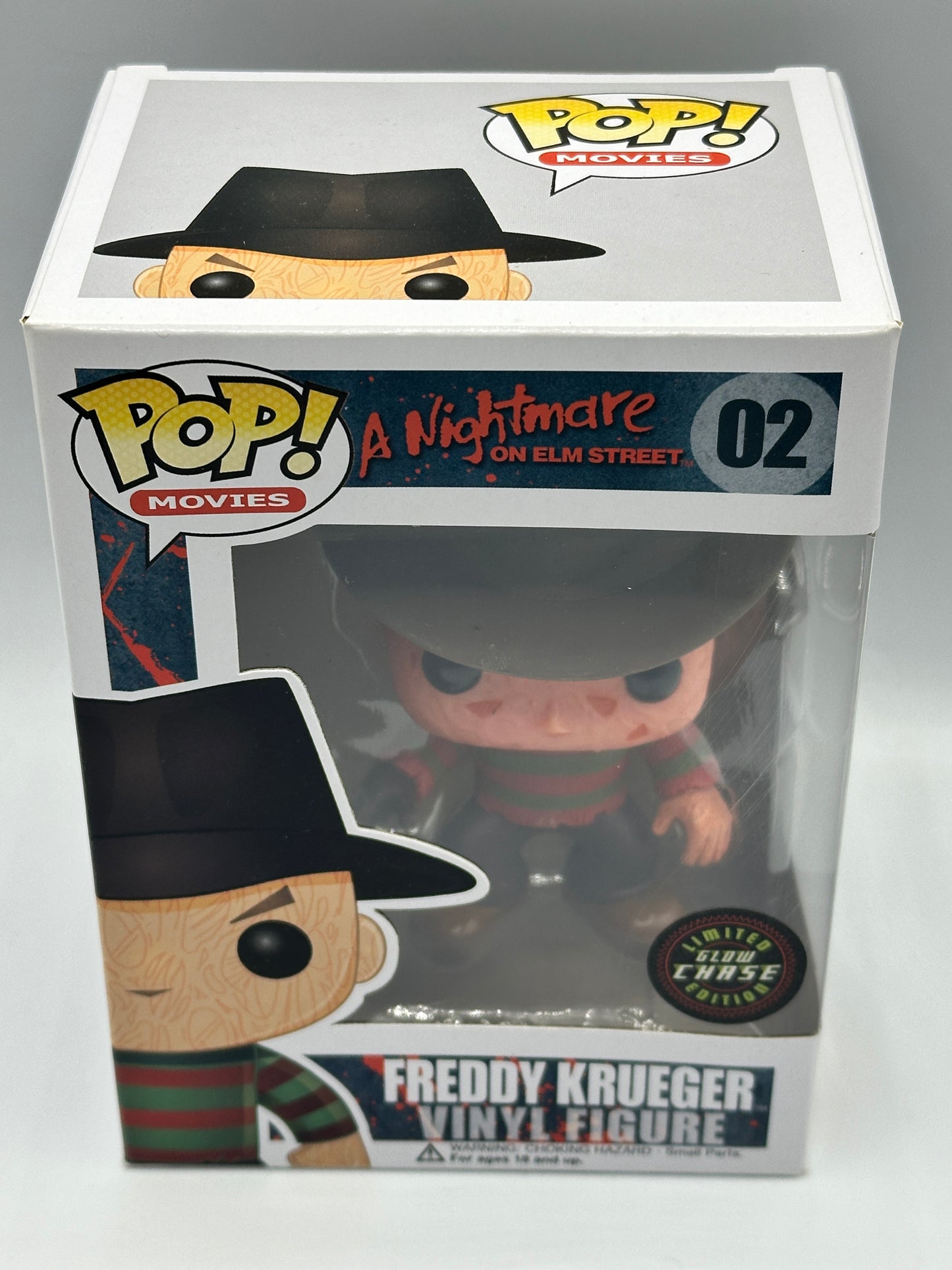 Funko Pop! Nightmare on Elm Street: Freddy Krueger #02 Glow in the Dark Chase + PoP Protector