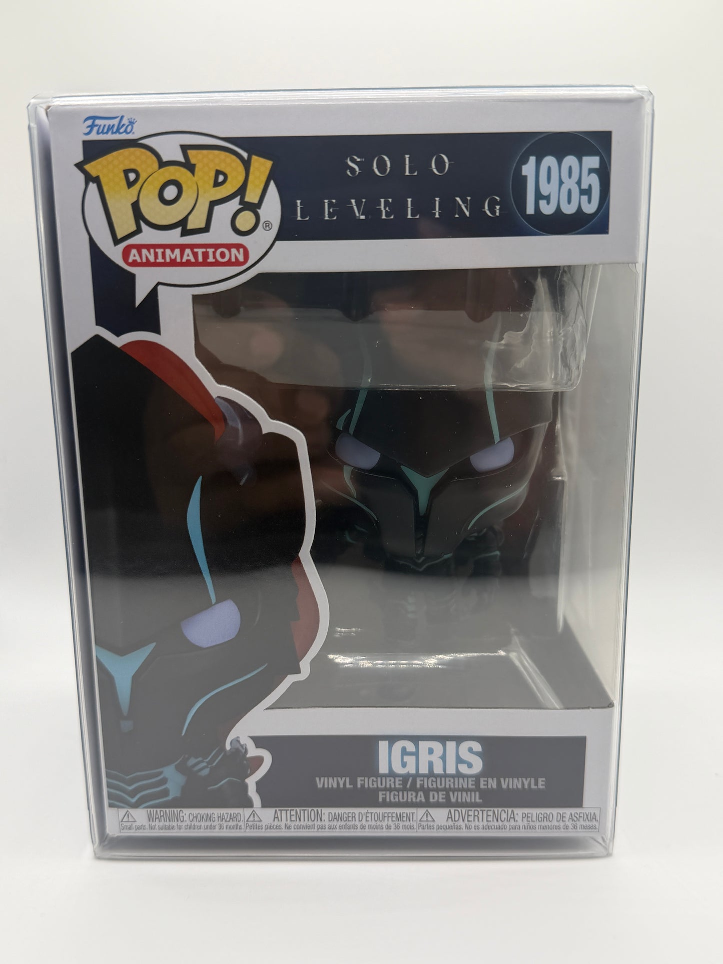 Solo Leveling Igris "ART INSERT" – Premium Custom Funko Pop Gift Set 1985 + Pop Protector