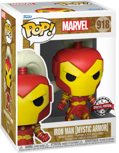 Funko POP! Marvel #918 - Iron Man (Mystic Armor) Special Edition + PROTECTOR!