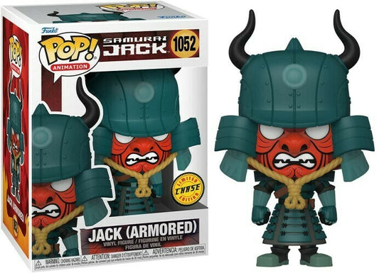 1052 Samurai Jack (Armored) (Helmeted) Limited Chase Edition Funko PoP! + PoP Protector