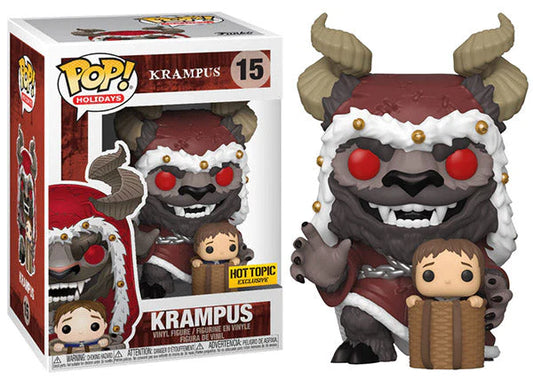 Funko Pop! Holidays Krampus (with Child) #15 Hot Topic Exclusive, Vaulted + PoP Protector