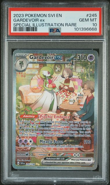 Pokemon TCG! 2023 Pokemon Scarlet and Violet Special Illustration Rare Gardevoir Ex #245 PSA 10