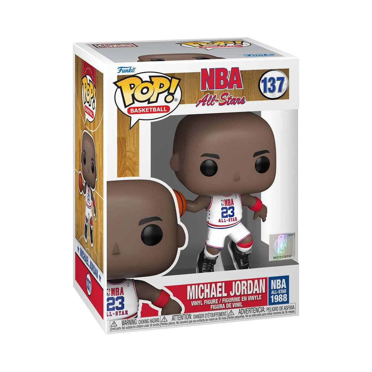 NBA Legends Michael Jordan All-Star 1988 Funko Pop! Vinyl Figure #137 + PoP Protector