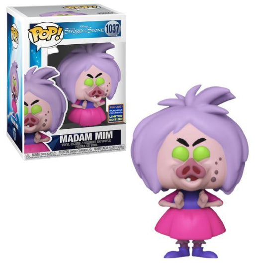 Funko Pop Wondrous Con 2021 The Sword in the Stone : MADAM MIM #1037 Vinyl + Protector
