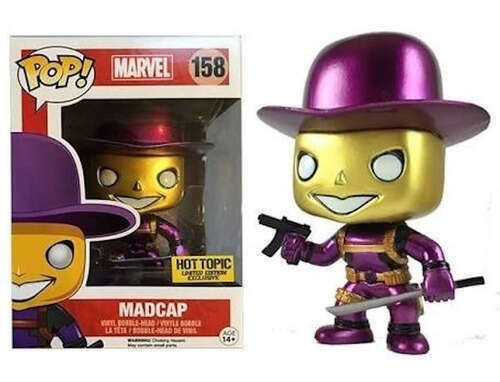 Funko Pop! MADCAP #158 Vinyl Bobble-Head Figure Marvel Hot Topic Exclusive + PoP Protector