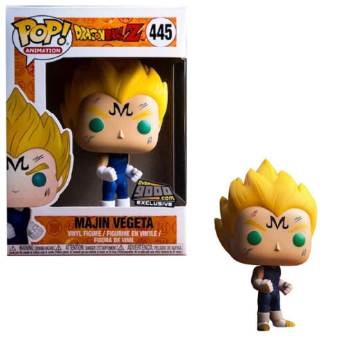 Majin Vegeta Over 9000 Exclusive Dragonball Z 445 Funko PoP! Animation + PoP Protector