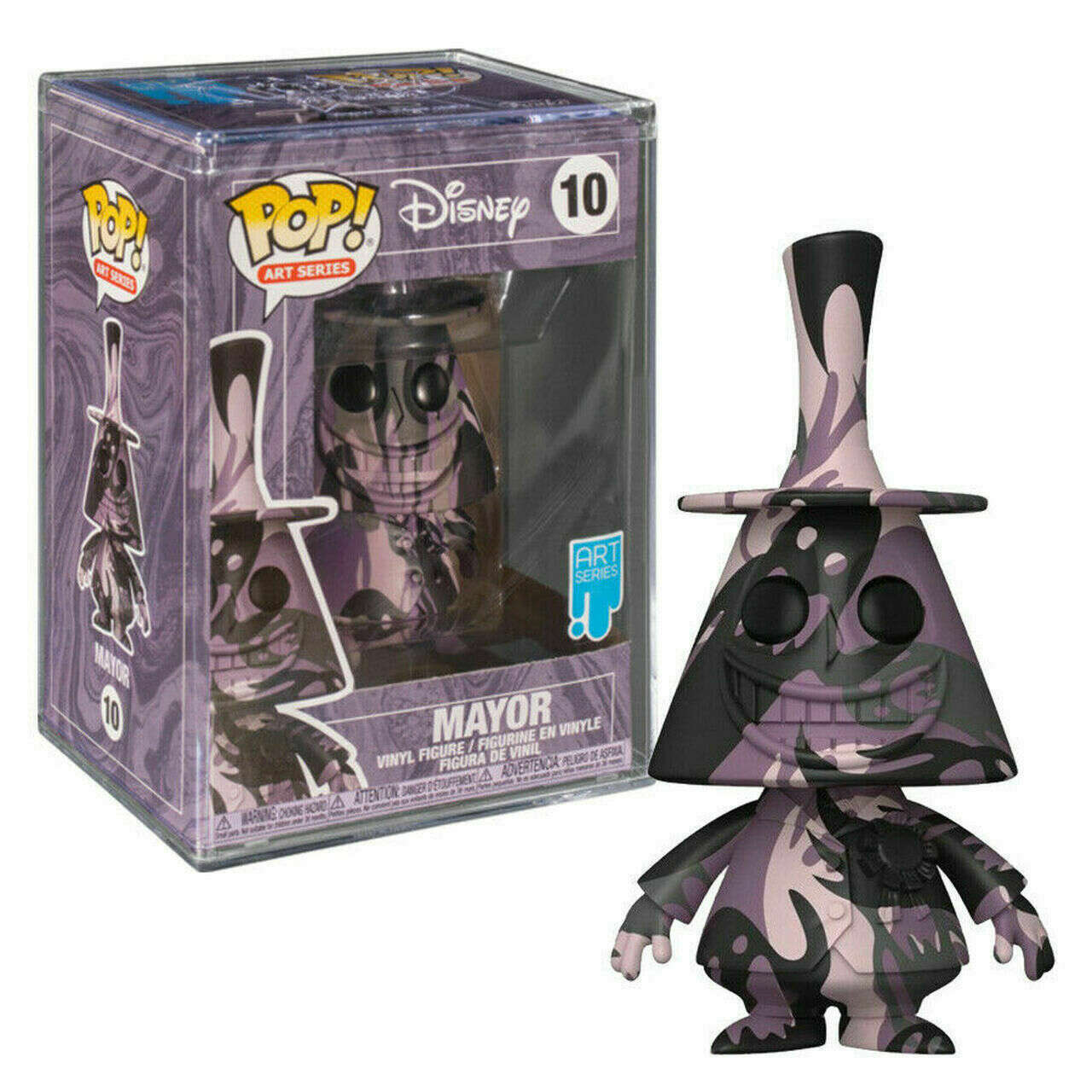 FUNKO POP! ART SERIES #10 DISNEY NIGHTMARE BEFORE CHRISTMAS MAYOR FIGURE + PoP Protector