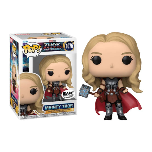 Funko POP! Thor love and Thunder Marvel #1076 - Mighty Thor Bam Exclusive + PROTECTOR!