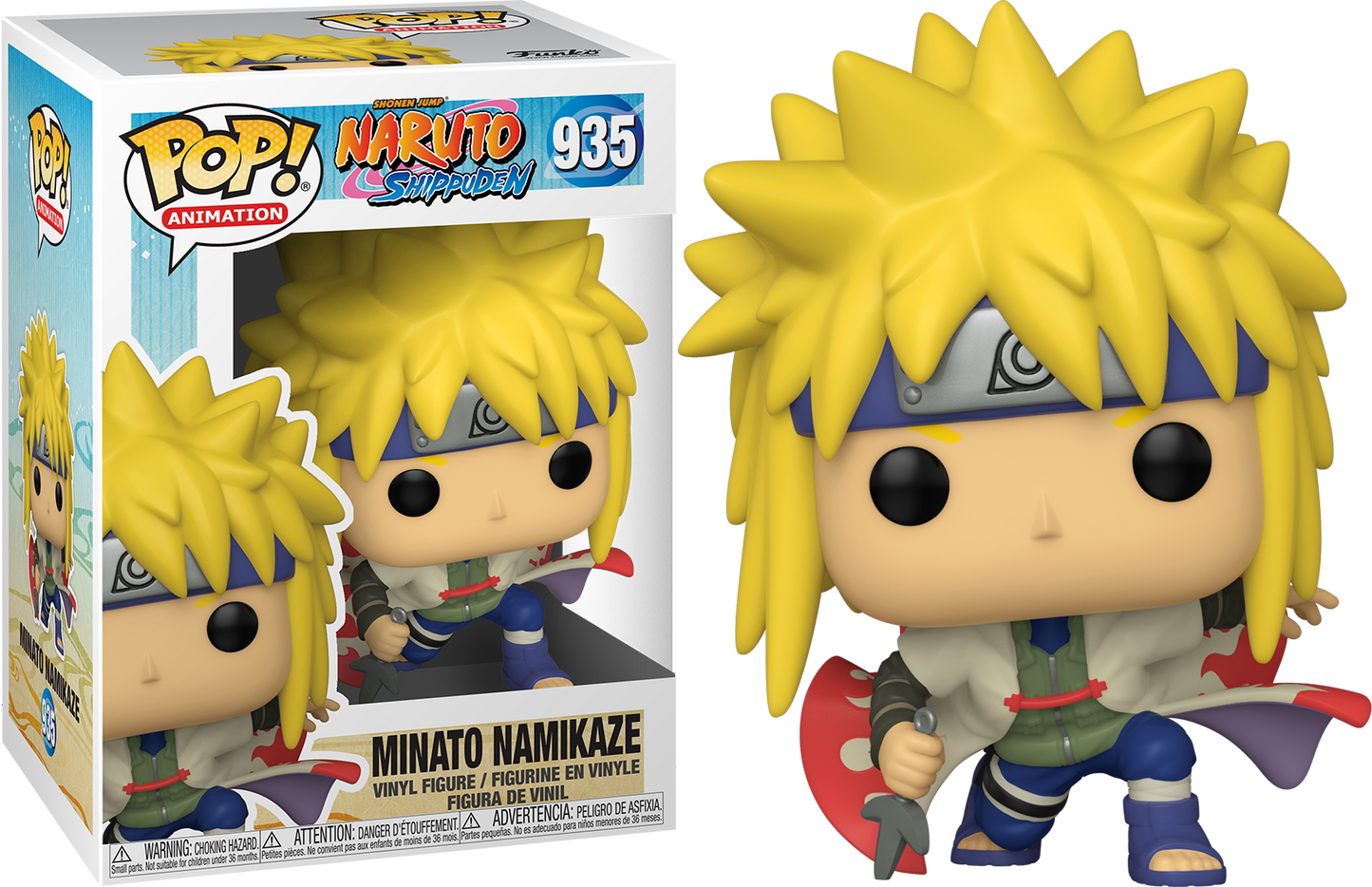 935 Minato Namikaze (Crouching) Funko PoP! Animation Naruto Shippuden + PoP Protector