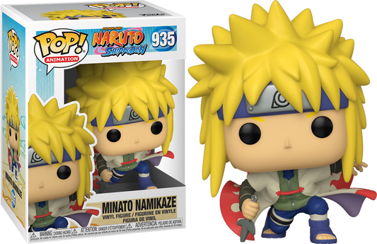 935 Minato Namikaze (Crouching) Funko PoP! Animation Naruto Shippuden + PoP Protector
