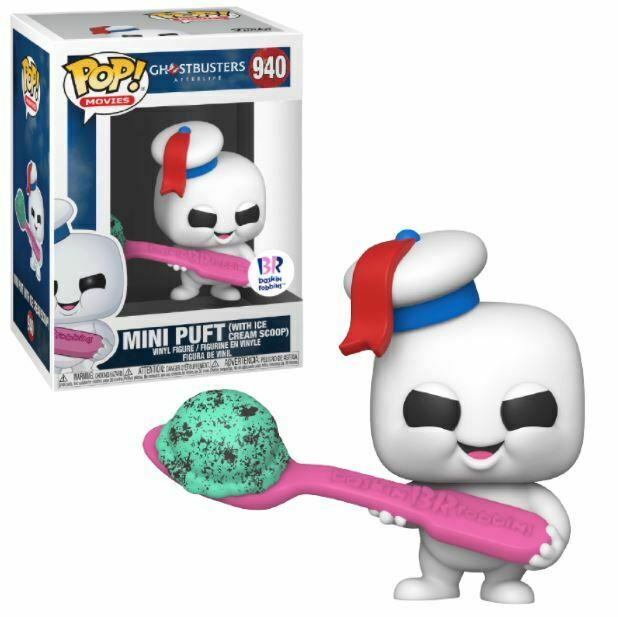 Ghostbusters 940 Mini Puft (with Ice Cream Scoop) Baskin Robbins Sticker Funko PoP! + Protector