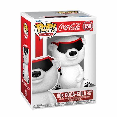 Funko POP! Ad Icons - 90S Coca-Cola Polar Bear #158 + protector!